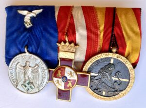 Spanish Legion Condor Luftwaffe 3 piece medal bar
