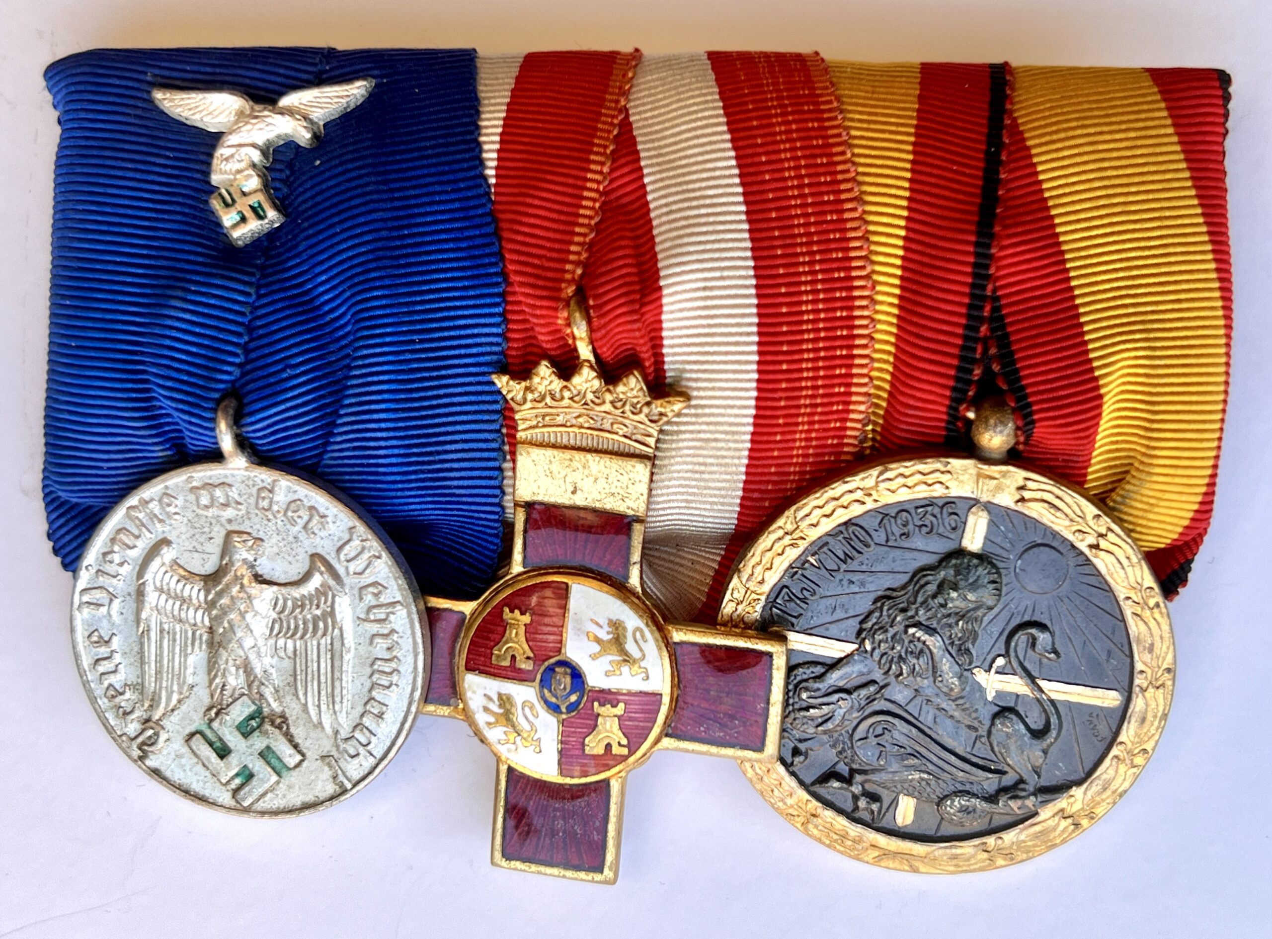 Spanish Legion Condor Luftwaffe 3 piece medal bar