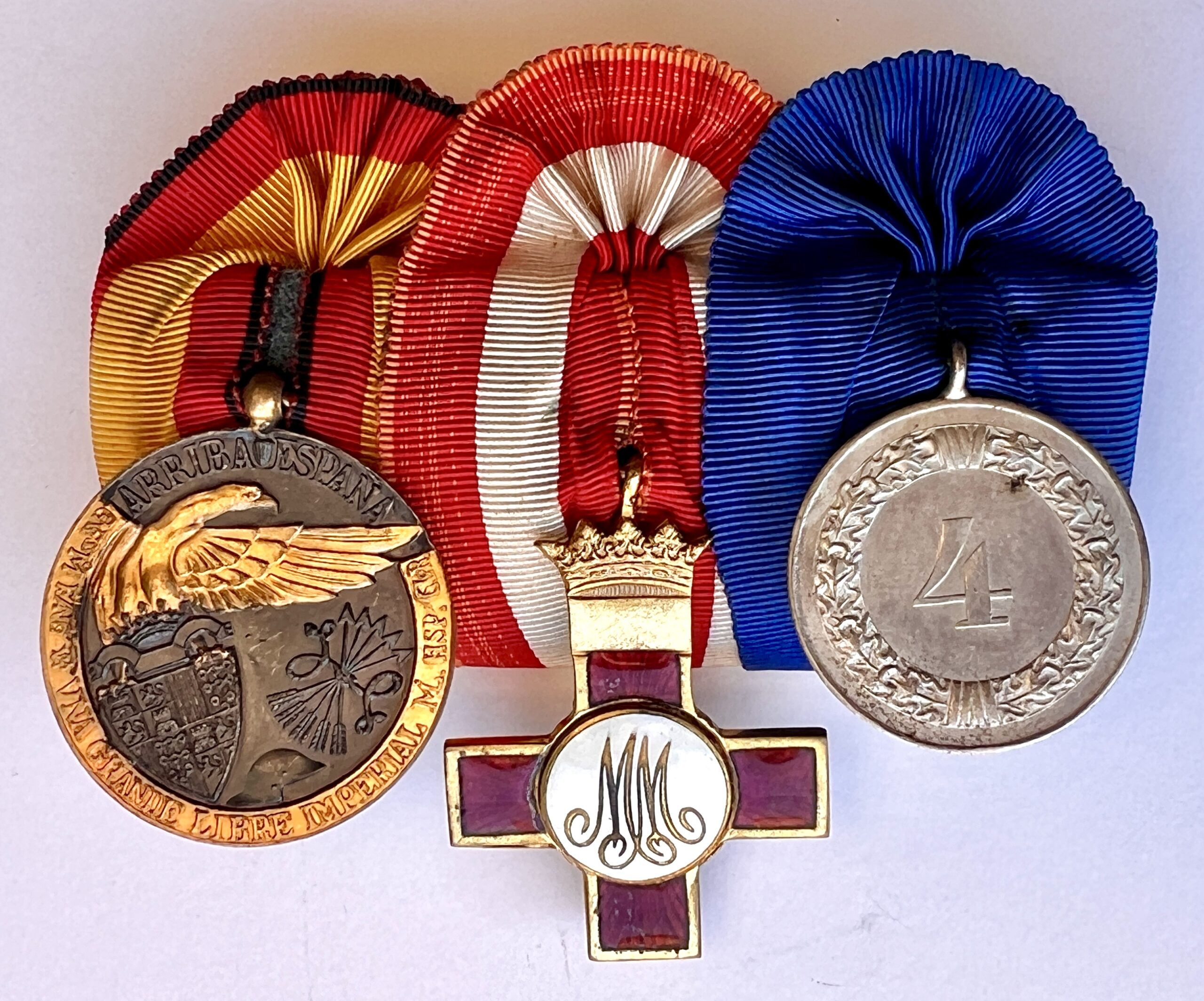 Spanish Legion Condor Luftwaffe 3 piece medal bar - Image 2