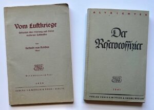 Der Reserveoffizier“, written by Generalmajor Friedrich Altrichter, 1941